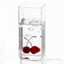 Copas de vidrio cuadradas de borosilicato alto